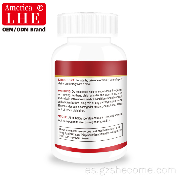 Shecome Aceite de krill Cápsulas blandas Corazón Cerebro Salud de las articulaciones